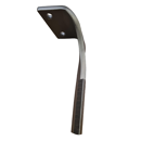 Dent de herse rotative Droite avec 3 plaquettes carbure triangulaires LEMKEN 3377022 adaptable