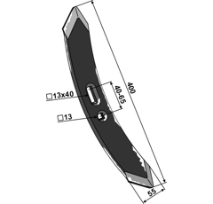 Schar für Grubber QUIVOGNE RF1574302 Nachbau.