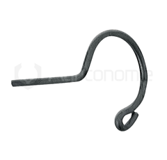 Étrier de sécurité en inox pour vérin à gaz de machine agricole adaptable