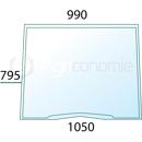 Pare-brise pour machine agricole DEUTZ-FAHR 0.007.5161.0 adaptable