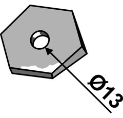 Réglage du déflecteur 13 mm pour déchaumeur KONGSKILDE 681-011 adaptable