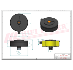 Filtre d'aération adaptable HIFI FILTER SAO6206