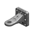 Ringzugöse, Ø 33 mm  145x145 mm, 8-Loch,Kugelgelenk, Schwarz      