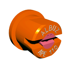 Buse pulvérisateur à jet plat APE 80° 01 Orange - ALBUZ