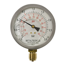 Manomètre a glycérine Ø 100 mm pour tonne à lisier adaptable