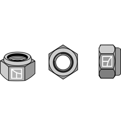 Écrou hexagonal à freinage interne - M12x1,25 - 8.8