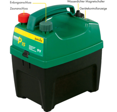 Electrificateur P15 sur pile 9 V - PATURA