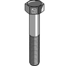 Boulon à tête hexagonale avec filet fin - M20x1,5X58 - 10.9