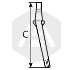 Diente para grada rotativa FORIGO RLM13101 adaptable