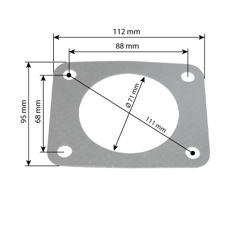 Joint collecteur d'échappement pour tracteur DEUTZ-FAHR 04304306 adaptable
