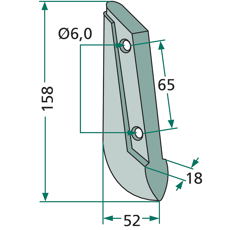 Soc pour semoir SAXONIA 3200-25-003 adaptable 