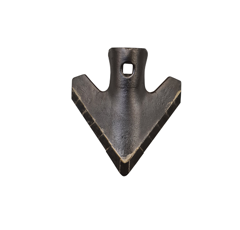 Aileron avec plaquettes carbure pour bineuse CARRÉ 50400046 adaptable