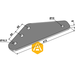 Renfort de couteau pour mélangeuse PEECON VME075004027 adaptable - Blacksteel©