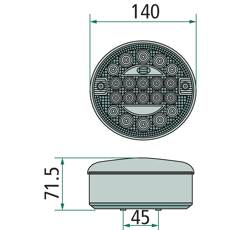 Feu arrière LED 12 - 24 V