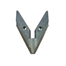 Aileron de déchaumeur avec plaquettes carbure BONNEL 13812 adaptable