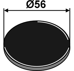 Junta Ø 56 mm para cultivador adaptable