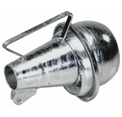 Cône épandage à sphère zingué Ø 150 adaptable