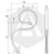 Dent 80 x 12 mm pour vibroculteur adaptable