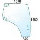 Vitre de porte Dr. pour machine agricole CASE IH 87560792 adaptable