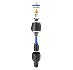 Tête micro-asperseur MEGANET 15° 200 à 750L/h 1/2" mâle - NETAFIM