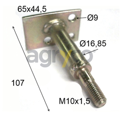 Axe pour téléscopique JCB 161/00868 adaptable