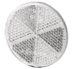 Catadioptre autocollant blanc Ø 60 mm - HELLA
