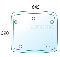 Dachfenster für Landmaschine DEUTZ 0.011.1010.0/20 Nachbau
