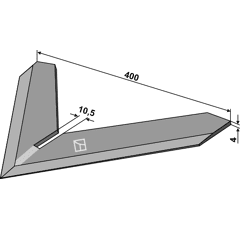 Reja binadora 400 x 4 mm para escardador STEKETEE 405740 adaptable - BlackSteel©