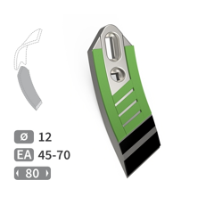 Soc de cultivateur Gauche avec plaquettes carbure et rechargement AMAZONE 78708677 adaptable