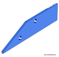 Anlagenplatte wendbar für Pflug RABE VP-2020 27080702 original