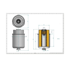 Filtre à gasoil adaptable HIFI FILTER SN70257