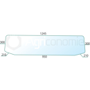 Vitre arrière pour machine agricole FORD 83909858 adaptable