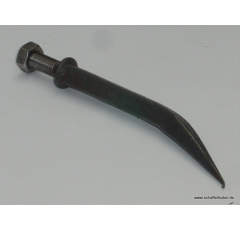 Eggenzinken, gehärtet, gebogen - 16x180 mm