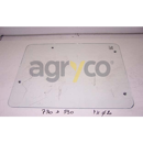 Vitre arrièreplate - claire pour téléscopique MANITOU 198387 adaptable