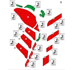 Versoir gauche 14’’/16'' pour charrue KVERNELAND KK063215 adaptable - BlackSteel©