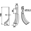 Fräsmesser Links 190 x 30 B.C.S.,Bertolini Nachbau