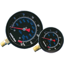 Hochdruck-Hydraulikmanometer, 0 - 690 bar,mit Silikonfüllung, Skala Ø 63,5 mmAnschlussgewinde unten AG 1/4" NPT SPX Power 9040E