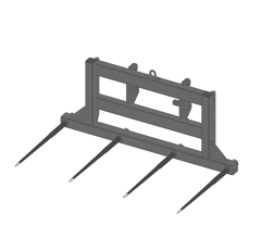 Pic bottes frontal Ø 45 mm pour type d'attelage JCB COMPACT adaptable