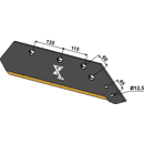 Wechselspitzenschar - 14" - rechts - Hartmetall
