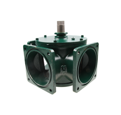 Flanschdreiwegehahn 6", ohne Hebel,für Pumpfässer MZ System