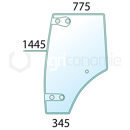 Vitre de porte gauche de machine agricole CLAAS 6005029102 adaptable