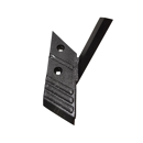 Pointe Droit avec aileron carbure et rechargement pour charrue STEENO 3034002 adaptable