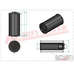 Filtre hydraulique adaptable HIFI FILTER SH93434
