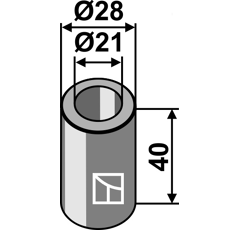 Buchse 40xØ21xØ28 - Mehrere Marken