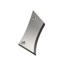 Étrave plate Droite carbure pour charrue GRÉGOIRE BESSON 173476 adaptable