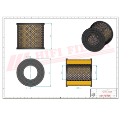 Filtre à air adaptable HIFI FILTER SC90002