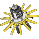 Fingerhackelement komplett mit Lager - Ø240mm - K.U.L.T - mittelhart