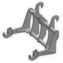 Interface pour télescopique SCHÄFFER 2026/3PTS CAT2 adaptable