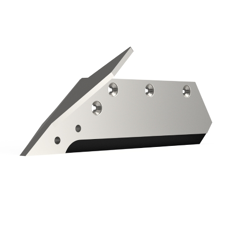 Soc carbure Gauche à pointe boulonnée 14" avec aileron pour charrue KUHN HUARD 580885 adaptable