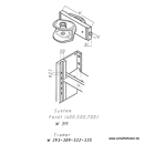 Zugmaul automatisch,W= 311 S30, Ø 32 mm Bolzen, Schwarz     